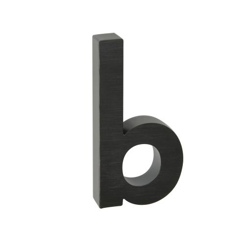 Domový znak 3D AL čierny - písmeno b