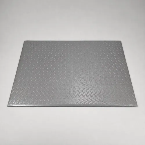 Protiúnavová rohož se slzičkovým povrchem 90 × 60 cm - ŠEDÁ