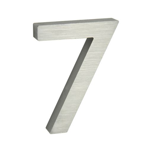 Domovní číslo 3D AL stříbrné matné - č. 7