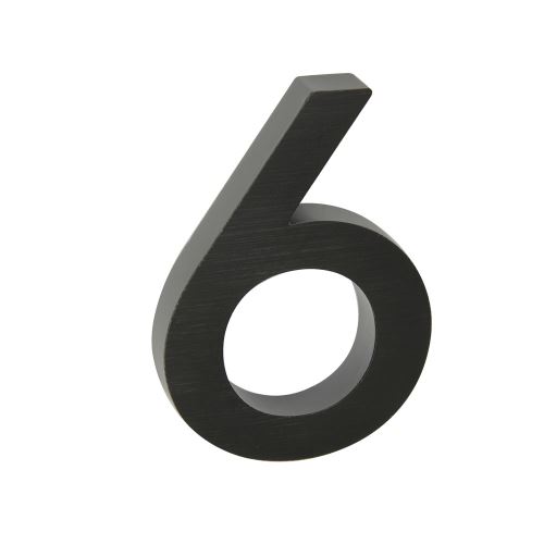 Domové číslo 3D AL čierne - č. 6