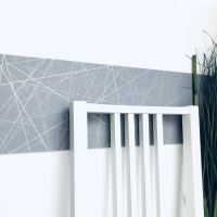 Elastický dekoratívny pás na stenu ART 20 cm x 2 m - farba ŠEDÁ