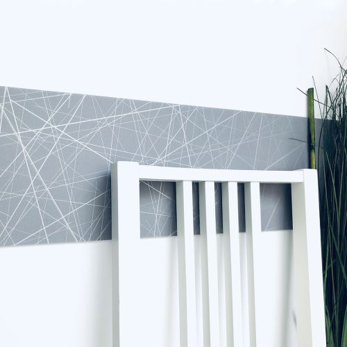 Elastický dekoratívny pás na stenu ART - farba ŠEDÁ