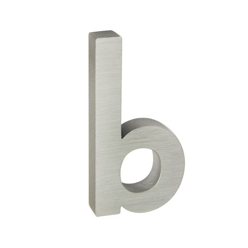 Domový znak 3D AL strieborný matný - písmeno b