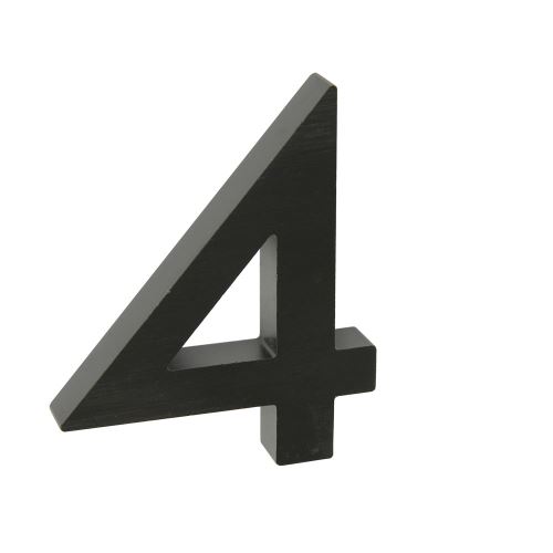 Domové číslo 3D AL čierne - č. 4