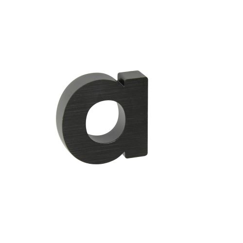 Domový znak 3D AL čierny - písmeno a